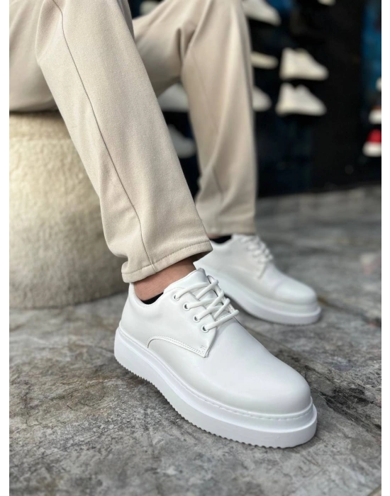 KB-X16 Kuback Beyaz Cilt Günlük Erkek Ayakkabı