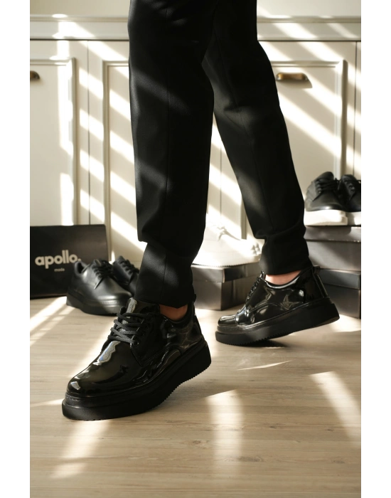 KB-X16 Kuback Kömür Rugan Günlük Erkek Ayakkabı