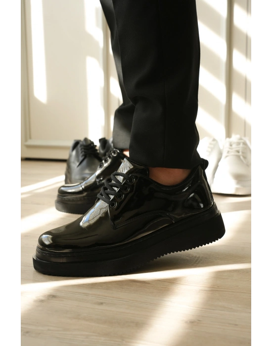 KB-X16 Kuback Kömür Rugan Günlük Erkek Ayakkabı