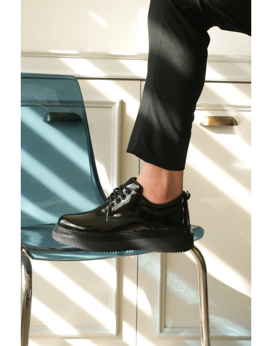 KB-X16 Kuback Kömür Rugan Günlük Erkek Ayakkabı