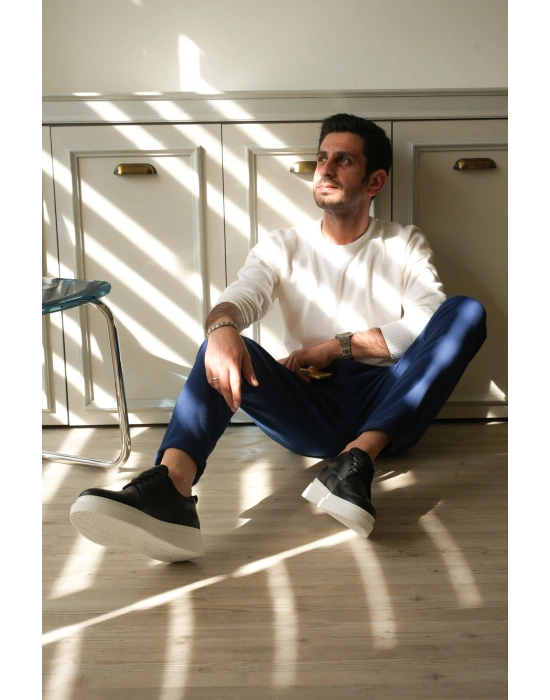 KB-X16 Kuback Siyah Cilt Günlük Erkek Ayakkabı