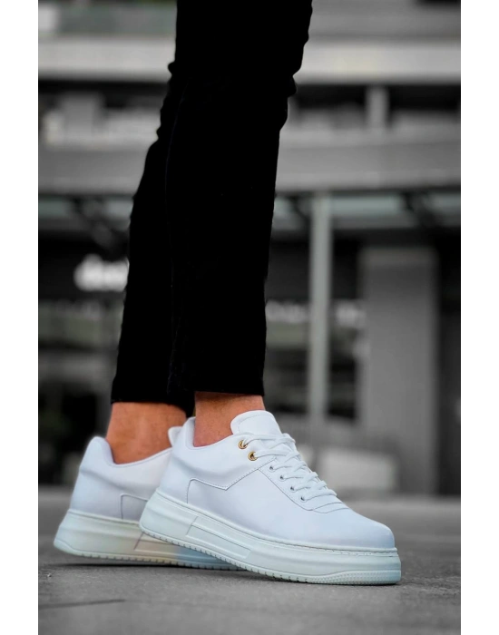 KB-X20 Kuback Beyaz Cilt Günlük Erkek Ayakkabı