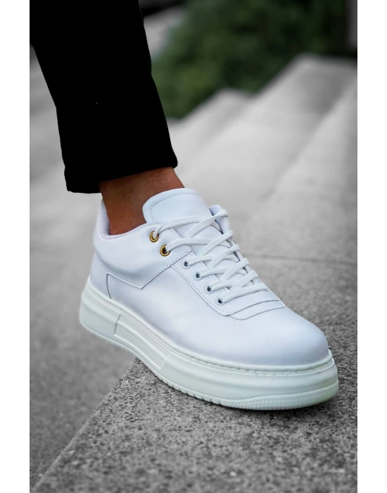 KB-X20 Kuback Beyaz Cilt Günlük Erkek Ayakkabı