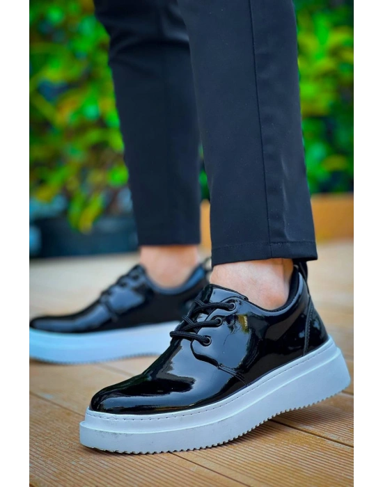 KB-X3  Kuback Siyah Rugan  Bağcıklı  Günlük Erkek  Ayakkabı