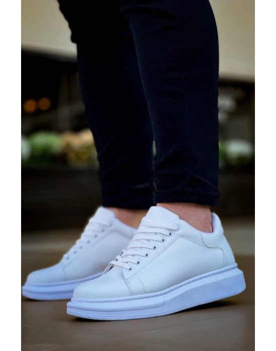 Kb-x500 Kuback Bağcıklı Beyaz Günlük Erkek Ayakkabı Erkek Günlük Ayakkabı