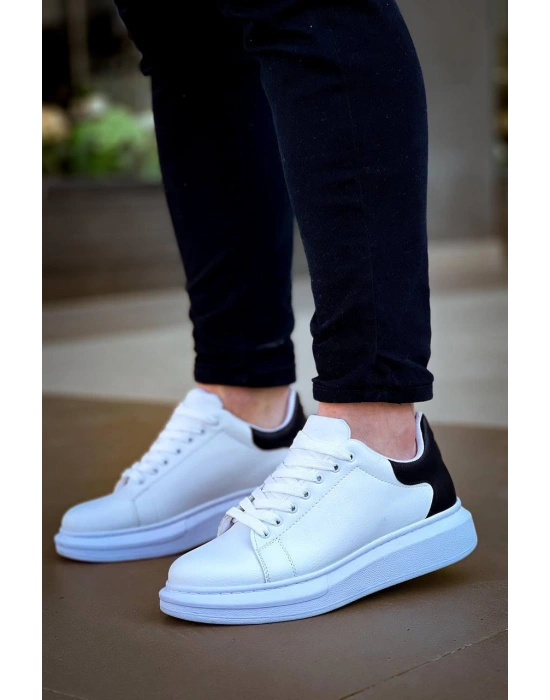 Kb-x500 Kuback Bağcıklı Beyaz Siyah Günlük Erkek Ayakkabı Erkek Günlük Ayakkabı