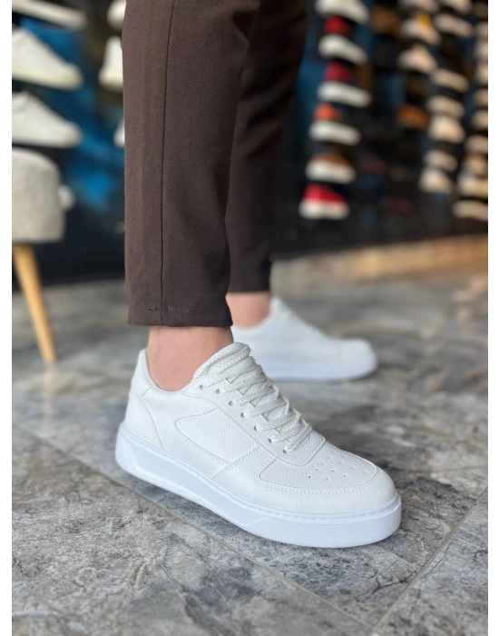KB-X9 Kuback Beyaz Cilt Günlük Erkek Ayakkabı