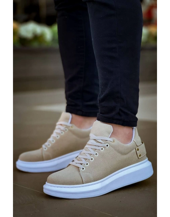 Kb047 Kuback Bej Süet Günlük Erkek Ayakkabı Erkek Günlük Ayakkabı