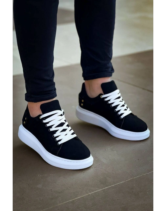 KB047  Kuback Siyah Süet Günlük Erkek  Ayakkabı