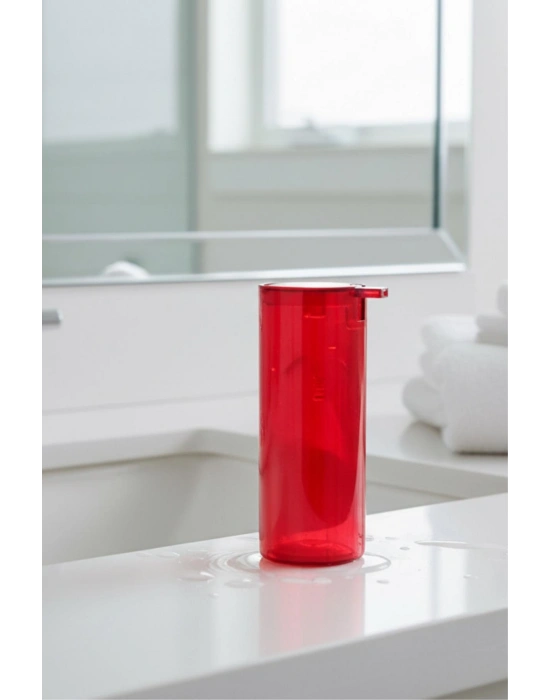 Kırmızı Akrilik Sıvı Sabunluk 250 ml