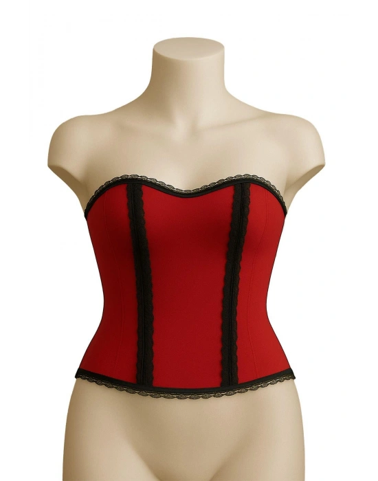 KIRMIZI MI Emay 9155 F Fırfırlı Terletici Büstiyer