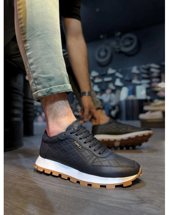 Knack Günlük Ayakkabı 002 Kapitone Siyah