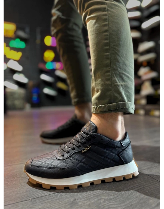 Knack Günlük Ayakkabı 002 Kapitone Siyah