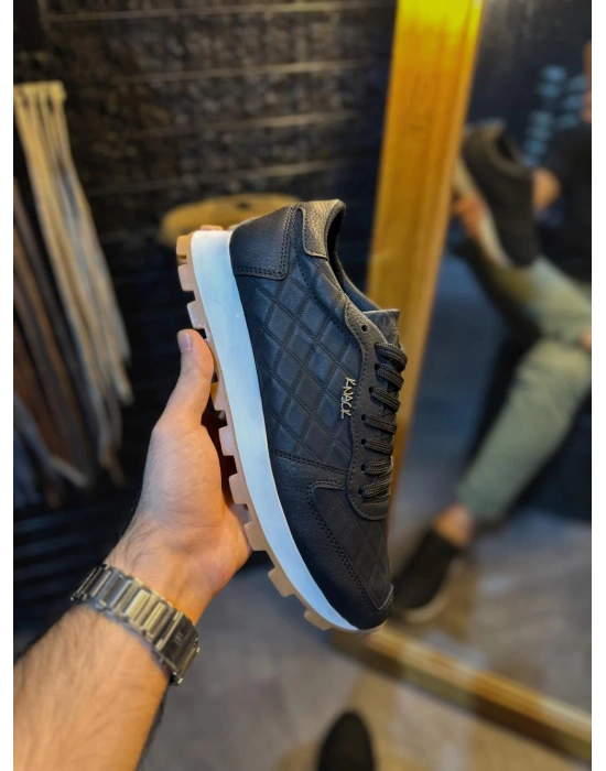 Knack Günlük Ayakkabı 002 Kapitone Siyah