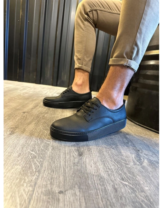 Knack Günlük Ayakkabı 077 Siyah (Siyah Taban)