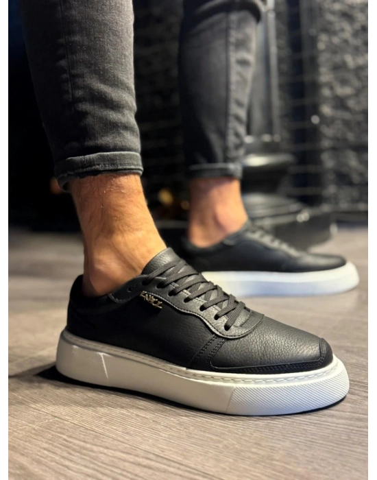 Knack 222 Siyah (beyaz Taban) Erkek Günlük Ayakkabı