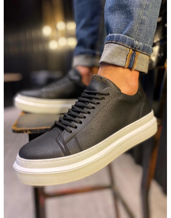 Knack 421 Siyah (beyaz Taban) Erkek Günlük Ayakkabı