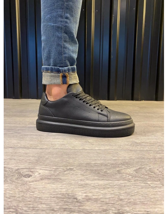 Knack Günlük Ayakkabı 421 Siyah (Siyah Taban)