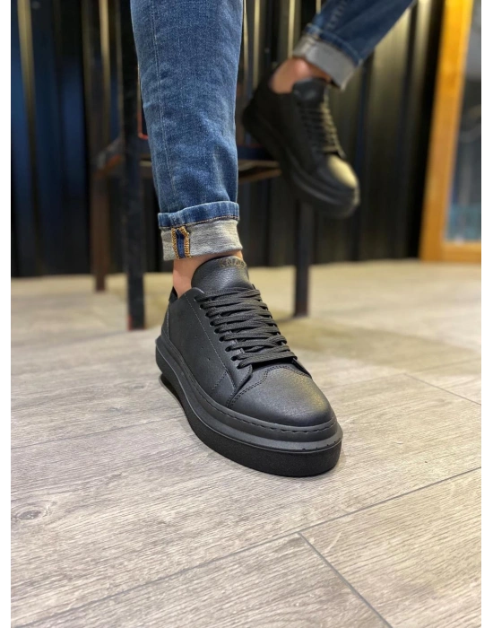 Knack Günlük Ayakkabı 421 Siyah (Siyah Taban)