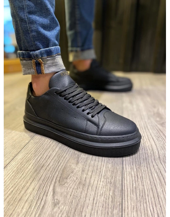 Knack Günlük Ayakkabı 421 Siyah (Siyah Taban)