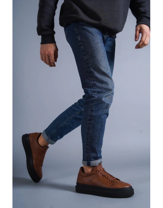 Knack 421 Taba (siyah Taban) Erkek Günlük Ayakkabı