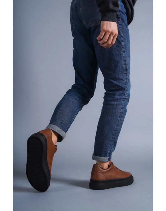 Knack 421 Taba (siyah Taban) Erkek Günlük Ayakkabı