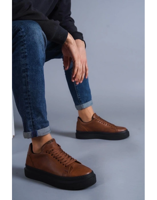 Knack 421 Taba (siyah Taban) Erkek Günlük Ayakkabı