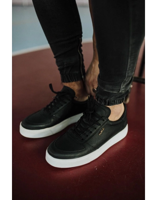 Knack 666 Siyah (beyaz Taban) Erkek Günlük Ayakkabı