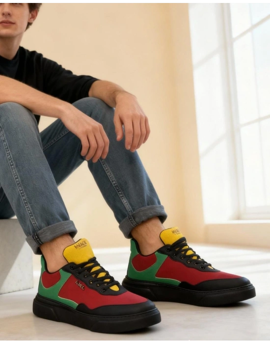 Knack Günlük Ayakkabı R10 Kırmızı Yeşil Sarı