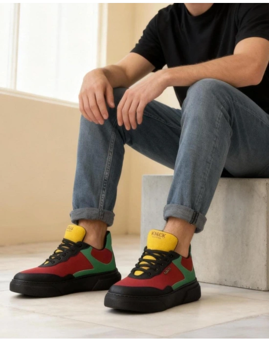 Knack Günlük Ayakkabı R10 Kırmızı Yeşil Sarı