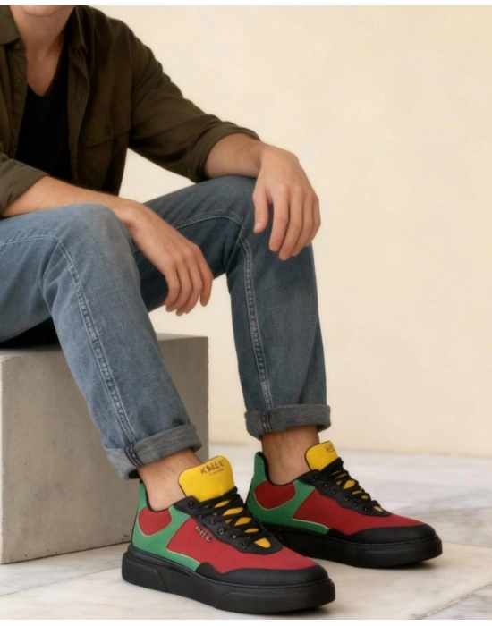 Knack Günlük Ayakkabı R10 Kırmızı Yeşil Sarı