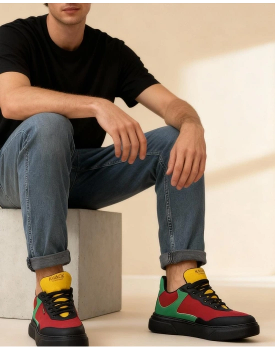 Knack Günlük Ayakkabı R10 Kırmızı Yeşil Sarı