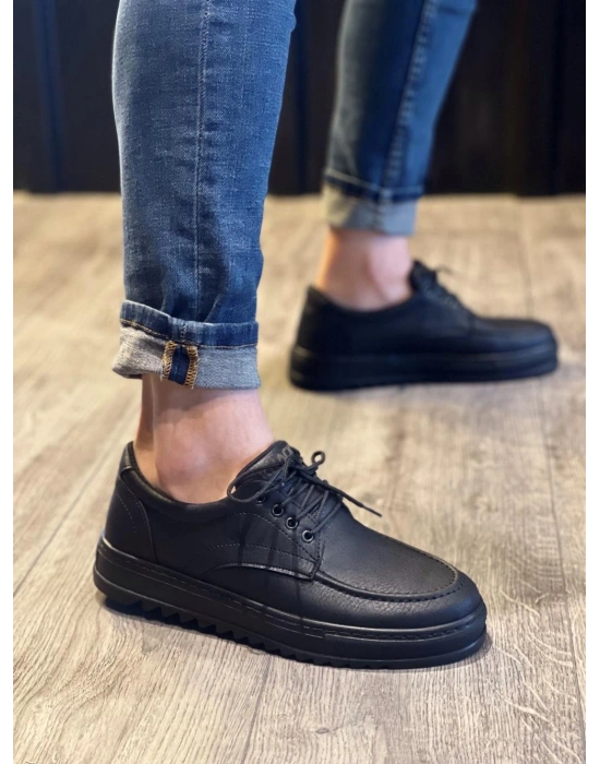 Knack Günlük Ayakkabı T12 Siyah (Siyah Taban)