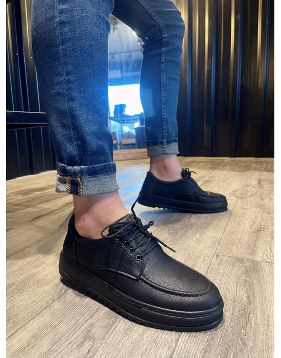 Knack Günlük Ayakkabı T12 Siyah (Siyah Taban)