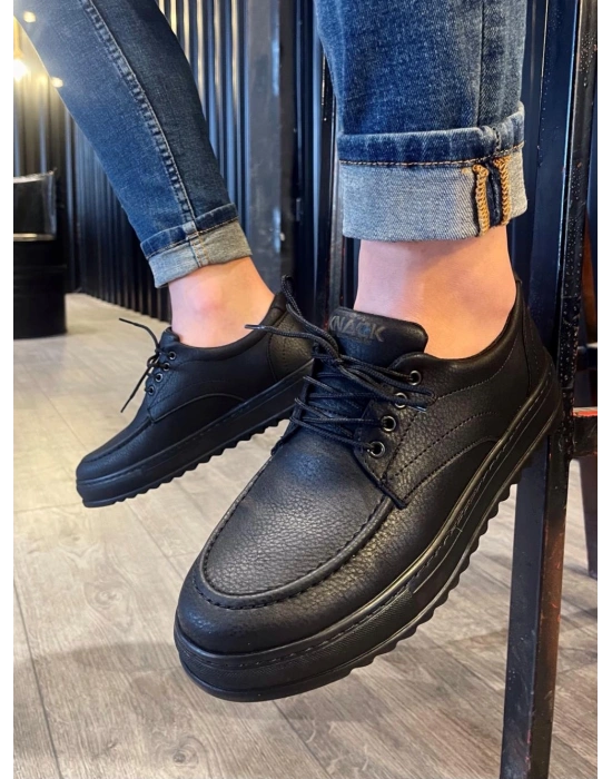 Knack Günlük Ayakkabı T12 Siyah (Siyah Taban)