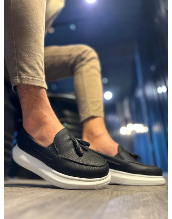 Knack Günlük Spor Klasik Ayakkabı 818 Siyah (Beyaz Taban)