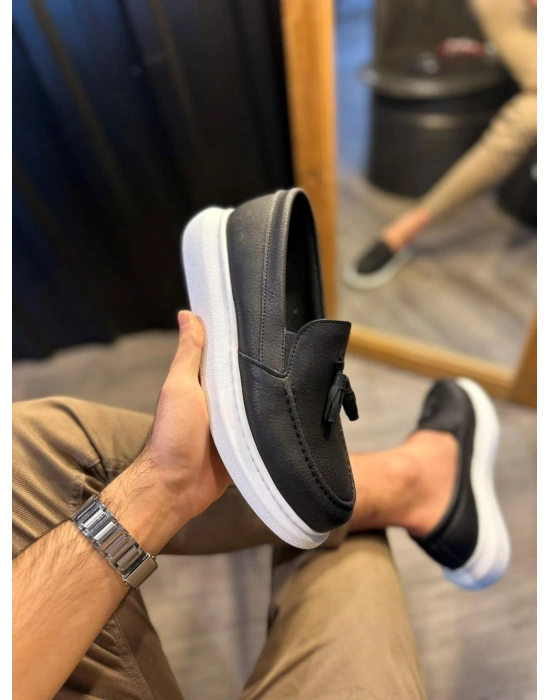 Knack Günlük Spor Klasik Ayakkabı 818 Siyah (Beyaz Taban)