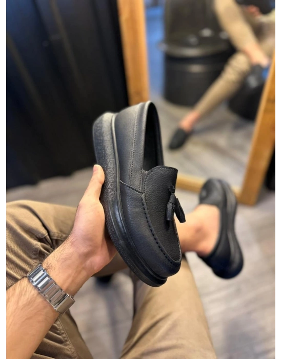 Knack Günlük Spor 818 Siyah (siyah Taban) Erkek Klasik Ayakkabı