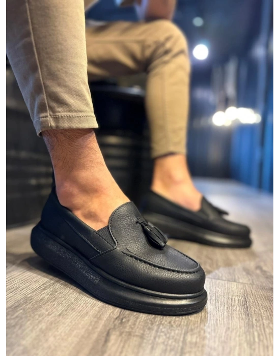 Knack Günlük Spor 818 Siyah (siyah Taban) Erkek Klasik Ayakkabı