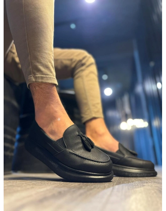 Knack Günlük Spor Klasik Ayakkabı 818 Siyah (Siyah Taban)