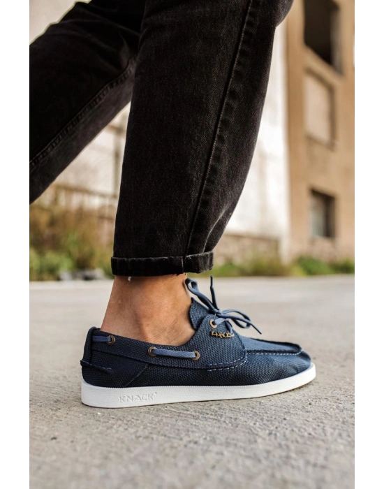 Knack Mevsimlik Keten Ayakkabı 008 Mavi