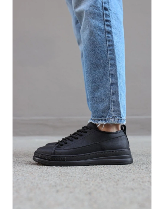 Knack Sneakers Ayakkabı 010 Siyah (Siyah Taban)