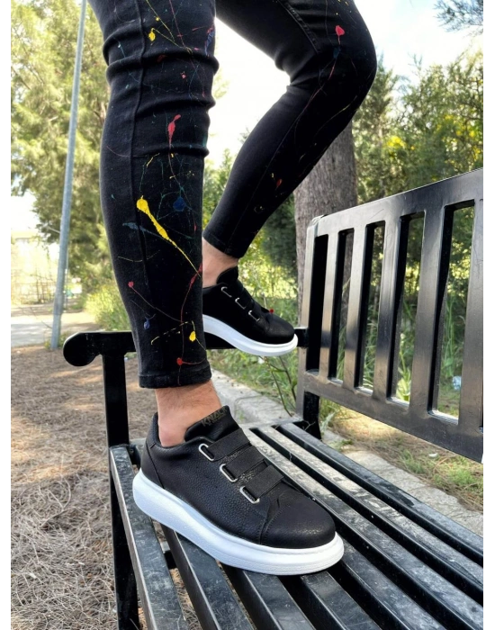 Knack Sneakers Ayakkabı 889 Siyah (Beyaz Taban)