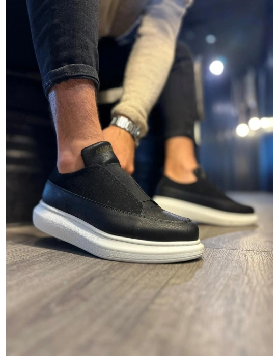 Knack Sneakers Ayakkabı 911 Siyah (Beyaz Taban)