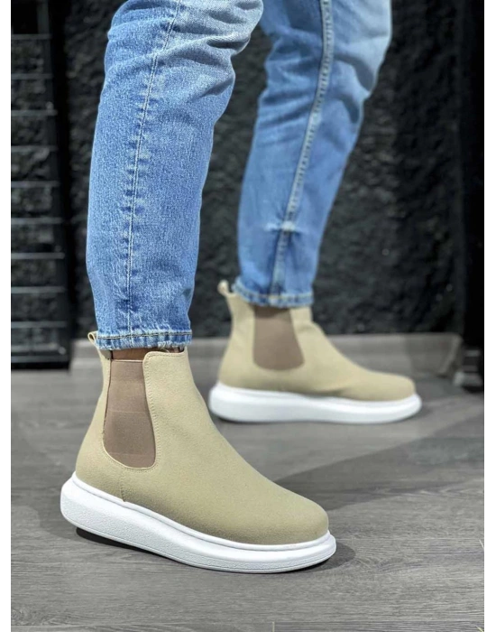 Knack Yüksek Taban Ayakkabı 111 Vizon Süet Erkek Bot