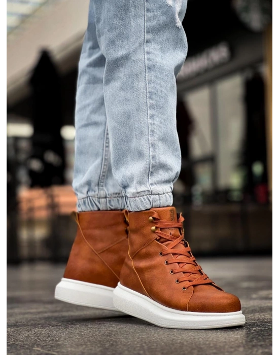 Knack Yüksek Taban Ayakkabı B-080 Taba Erkek Bot