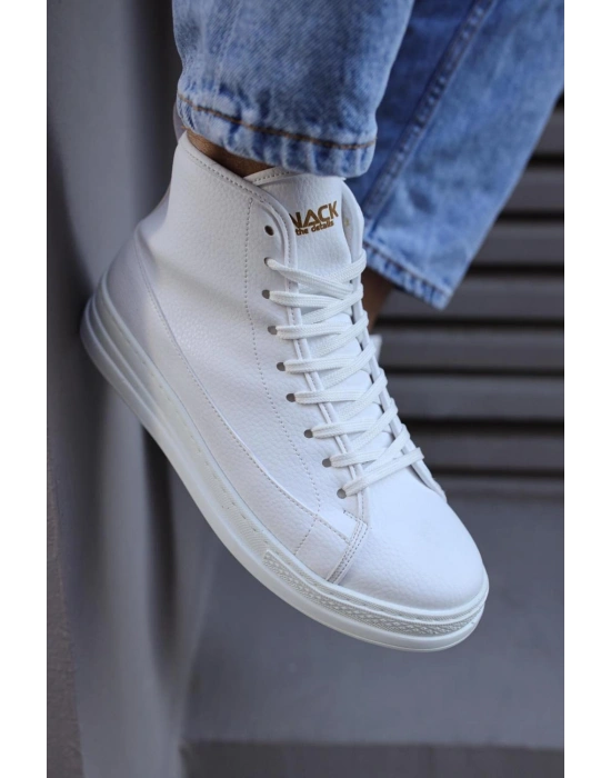 Knack Yüksek Taban Ayakkabı C-030 Beyaz