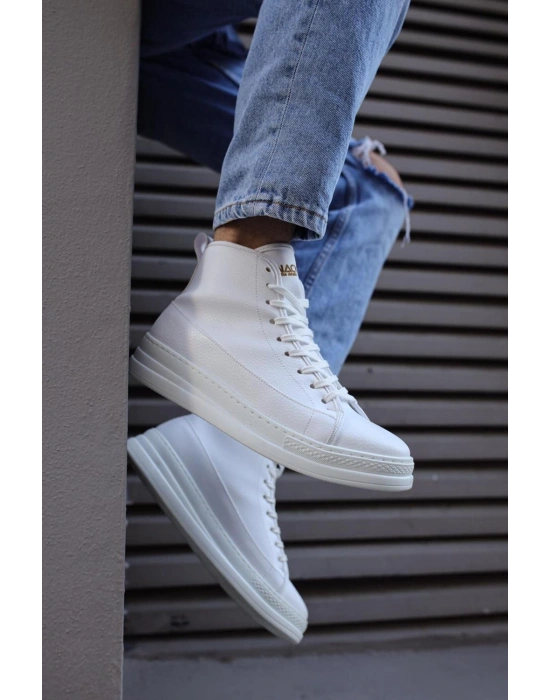 Knack Yüksek Taban Ayakkabı C-030 Beyaz