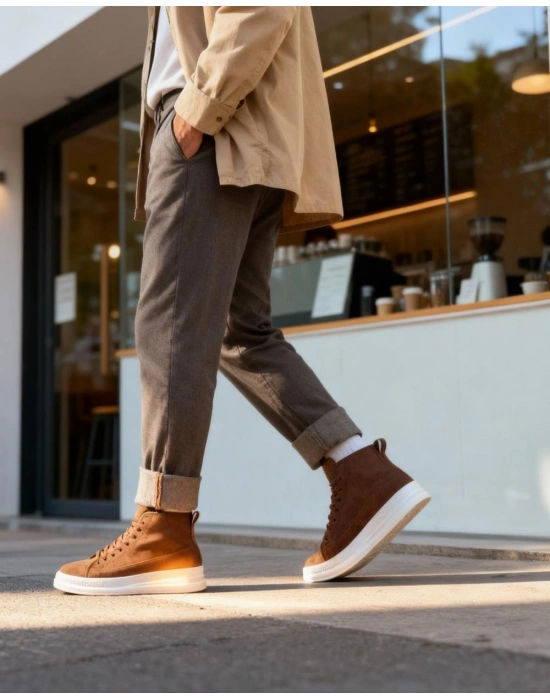 Knack Yüksek Taban Ayakkabı C-030 Taba