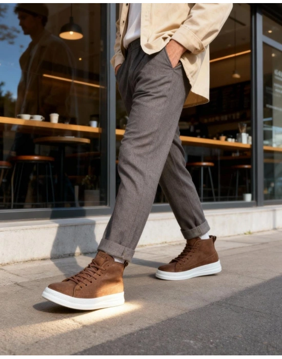 Knack Yüksek Taban Ayakkabı C-030 Taba